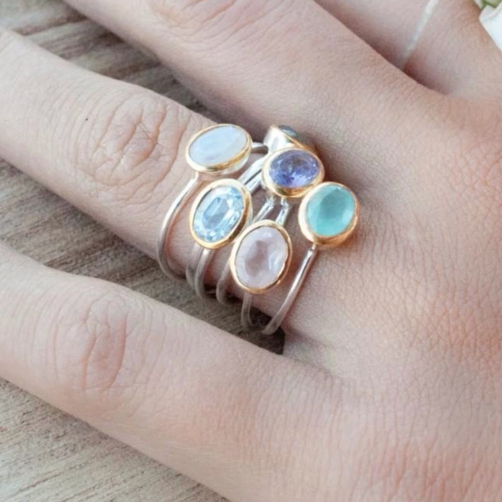Gorgeous Silver Gemstone Ring - Picture 5 of 5